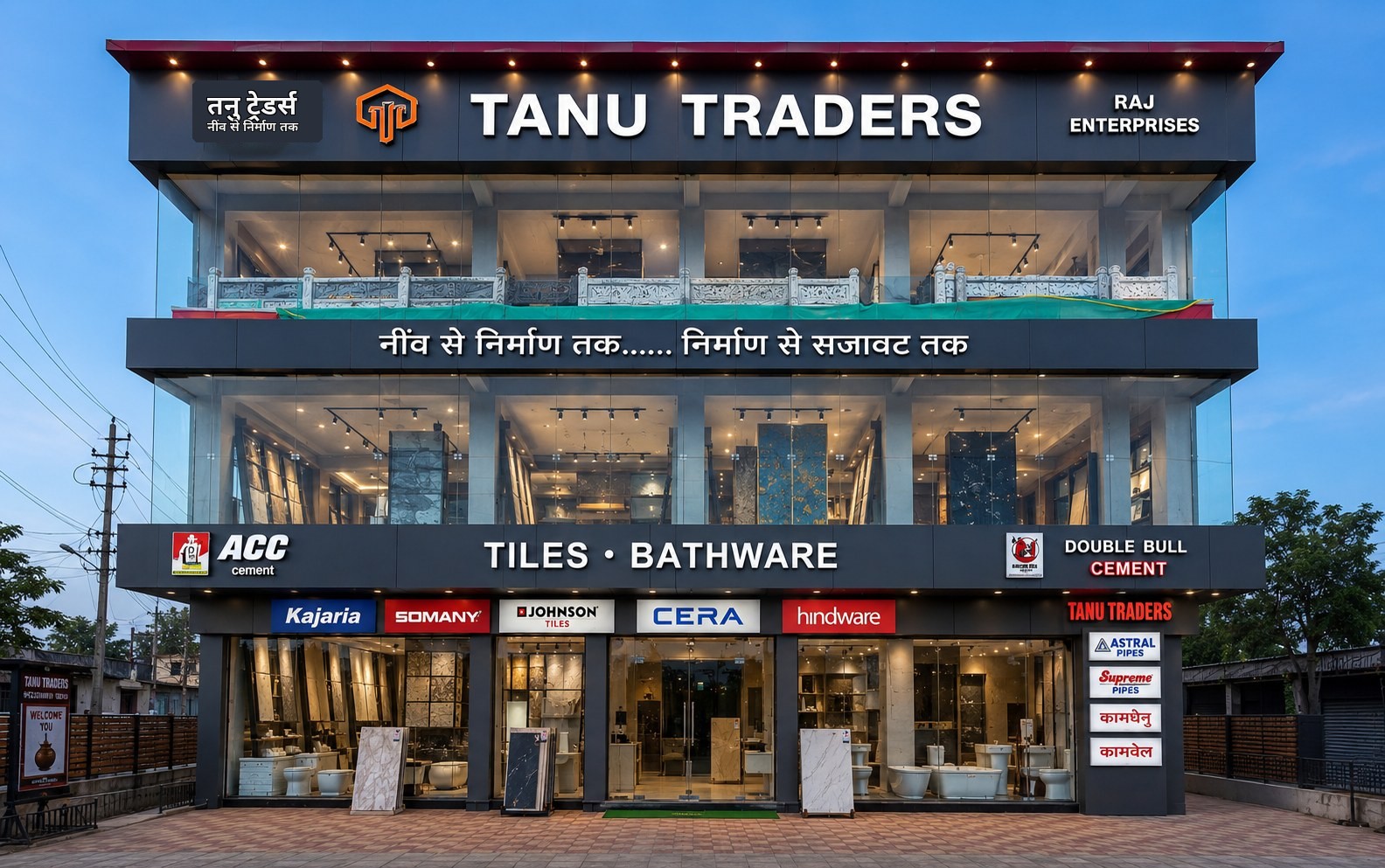TANU TRADERS front showroom